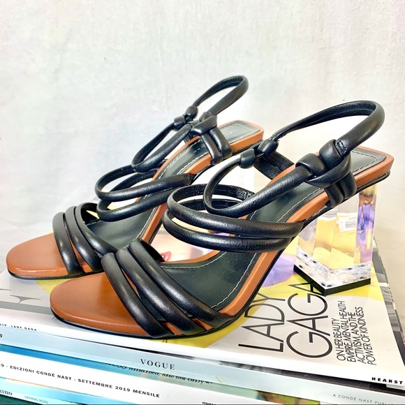 Clear lucite sandals ☁️